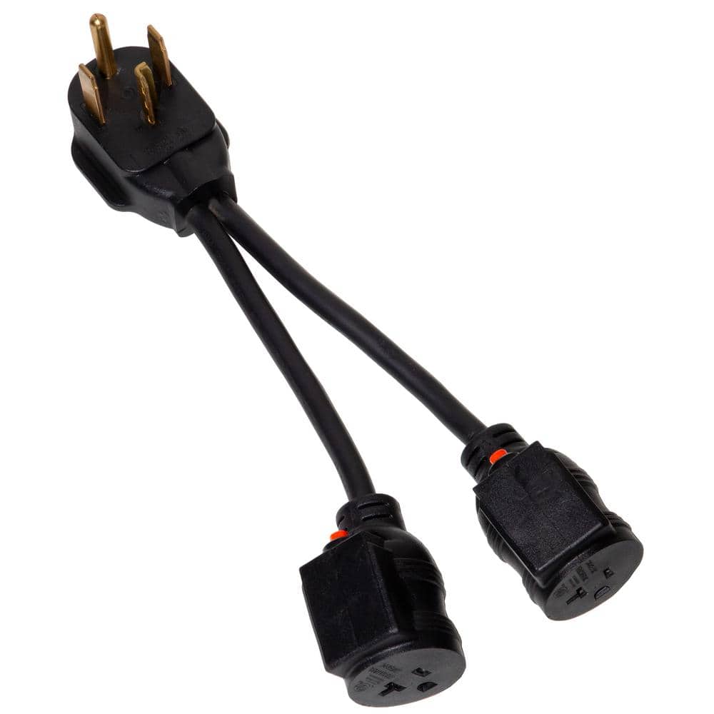 4-Prong 240-Volt to 120-Volt  Profile Ultra Fast Combo Plug Adapter