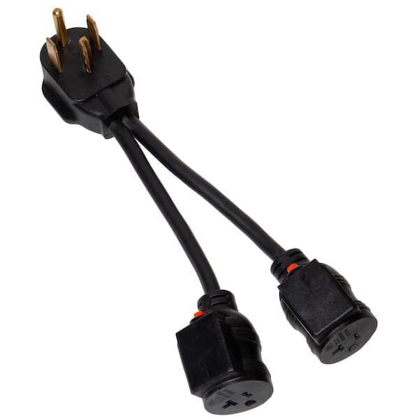 4-Prong 240-Volt to 120-Volt GE Profile Ultra Fast Combo Plug Adapter