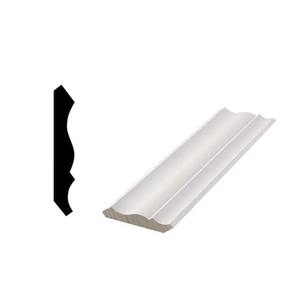 Woodgrain Millwork WM 51 - 9/16 in. x 3-1/4 in. Primed Wood Finger-Jointed Crown Molding