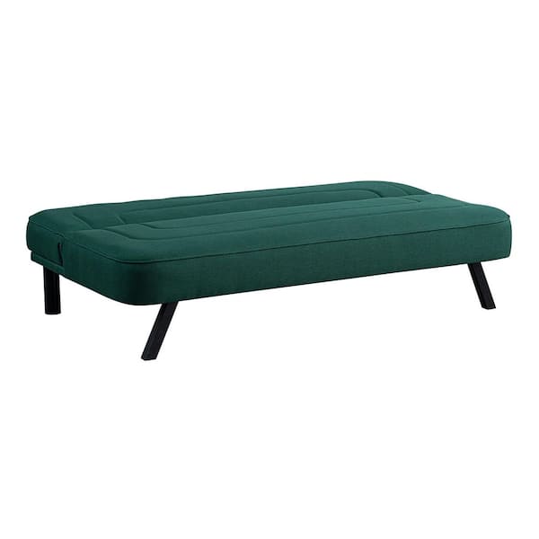 Serta Findlay 66.1 in. Green Polyester Twin Size Futon 123A047GRN