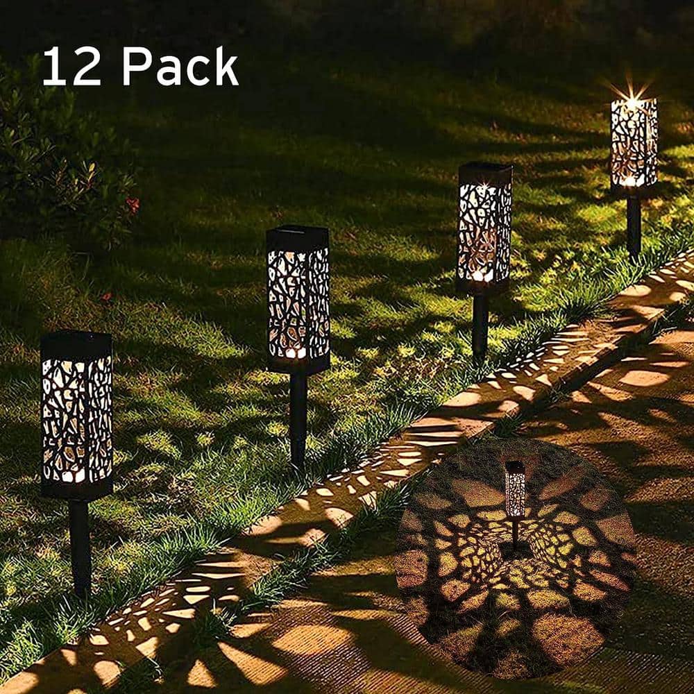 Solar Pathway Lights 12-Pack, LED Garden Lights, Solar Path Lights Outdoor