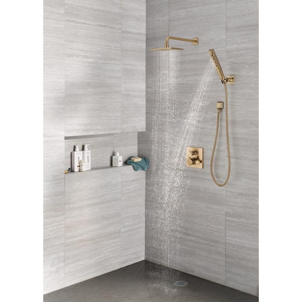 Champagne Bronze Square Wall Elbow Connector