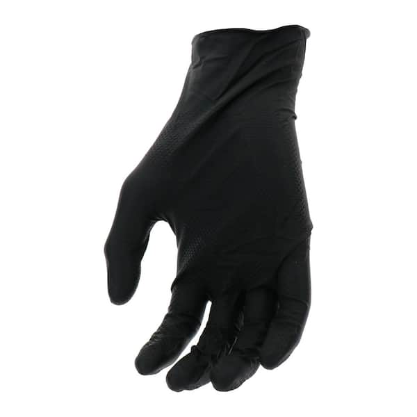 GRIPPAZ X-Large Black 6 mil Thick 100% Nitrile Disposable Work
