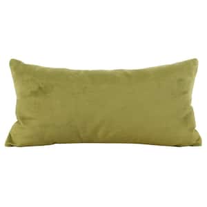 Bella Greens Solid Polyester 5 in. x 22 in. Throw Pillow
