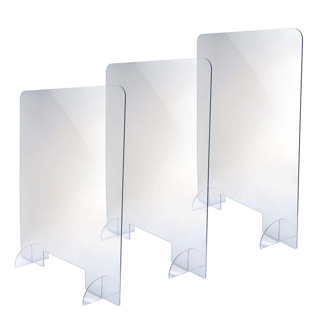 Alpine Industries 30 in. x 36 in. x 0.18 in. Clear Acrylic Sheet Table Top Protective Sneeze