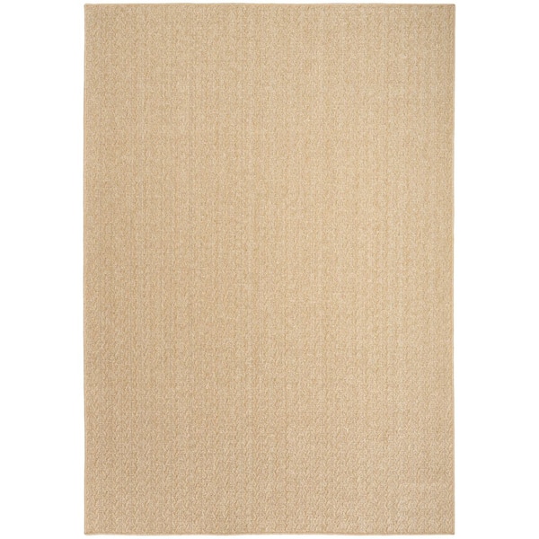 Nourison Tulum Taupe 5 ft. x 7 ft. All-Over Design Contemporary Area Rug