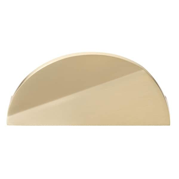 GLIDERITE 1-1/2 in. Champagne Gold Finish Semi Circle Drawer Cabinet Knob (10-Pack)