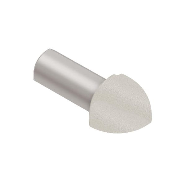 Rondec Ivory 5/16 in. x 1 in. Color-Coated Aluminum Tile Edging Trim 90-Degree Outside Corner
