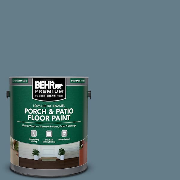 BEHR PREMIUM 1 gal. #MS-74 Logan Lake Low-Lustre Enamel Interior/Exterior Porch and Patio Floor Paint