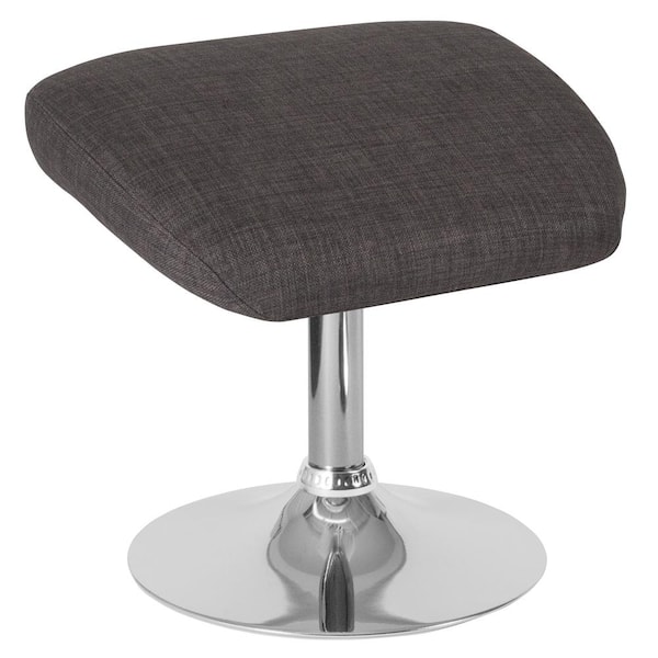 Carnegy Avenue Dark Gray Fabric Ottoman