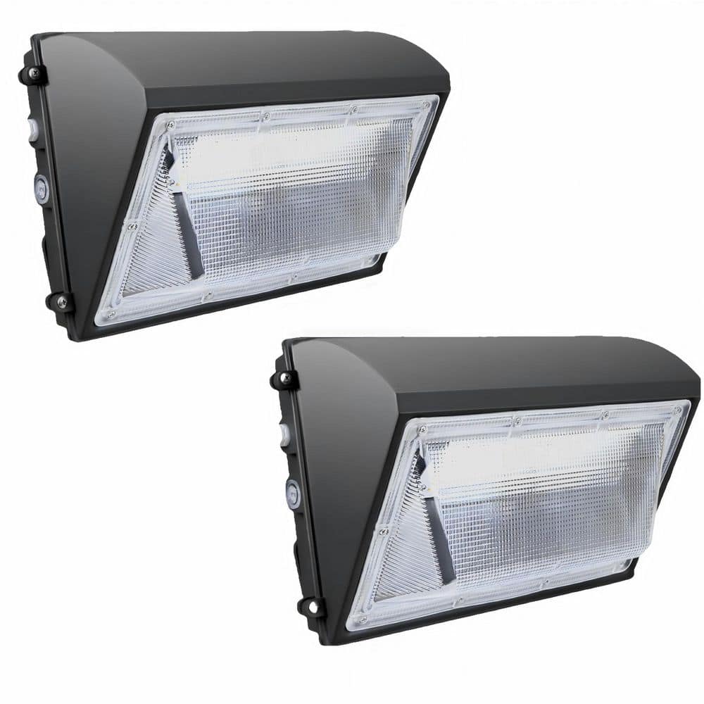 800- Watt-Equivalent 120-277Volt Integrated LED Bronze Dusk to Dawn Wall Pack Light, 5000K 16000LM, （2Pack） price history on PriceWatchPro