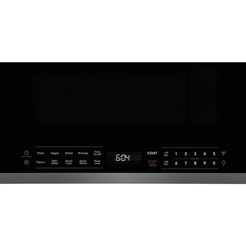 Black Stainless Steel Over-the-Range Microwave with Sensor Cooking