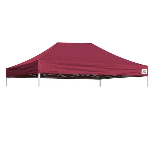 Terracemaster USA Pop Up 10 ft. x 15 ft. Replacement Canopy Tent Top Cover, Instant Ez Canopy Top Cover ONLY (Burgundy)