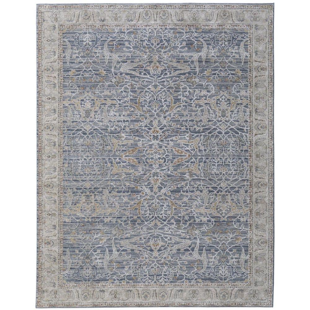 8 ft. x 10 ft. Taupe, Blue Abstract Area Rug price history on PriceWatchPro