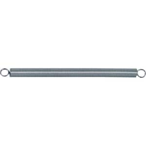 Extension Spring, Spring Steel Const, Nickel-Plated Finish, .020 GA x 5/32 in. x 2-1/2 in., Closed Single Loop, (2-Pack)