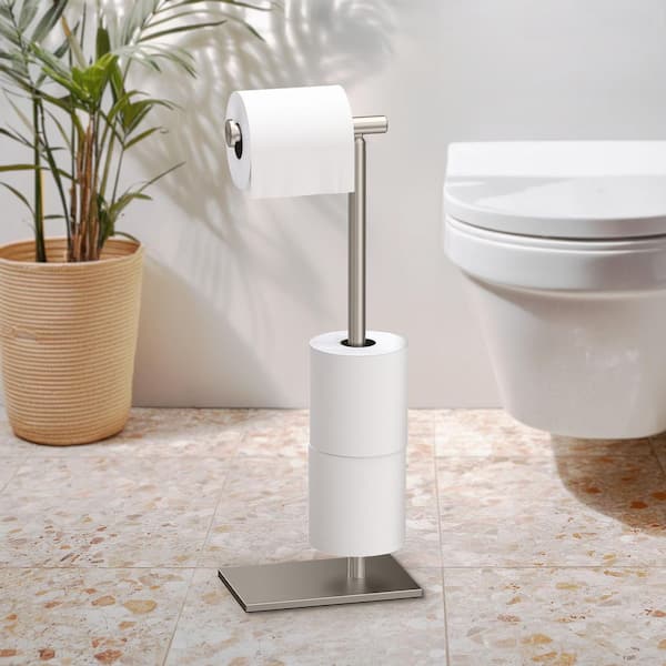 Gatco Latitude II Square Free Standing Toilet Paper Holder