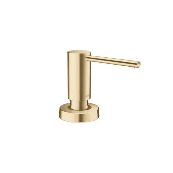 Hansgrohe Modern Deck Mount Soap Dispenser in Brushed Gold Optic