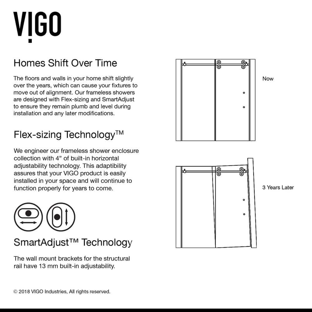 Elan 60" Matte Black Frameless Sliding Tub Door with Clear Glass