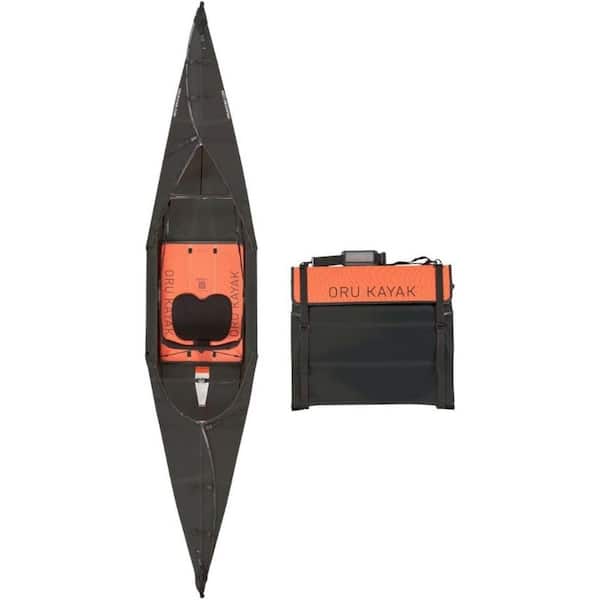 ORU KAYAK Oru Kayak Beach LT : Stable, Durable, Light - Lake/River Kayaks - Beginner, Intermediate. (Black)