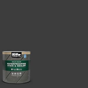 1 qt. #MQ5-05 Limousine Leather Solid Color Waterproofing Exterior Wood Stain and Sealer