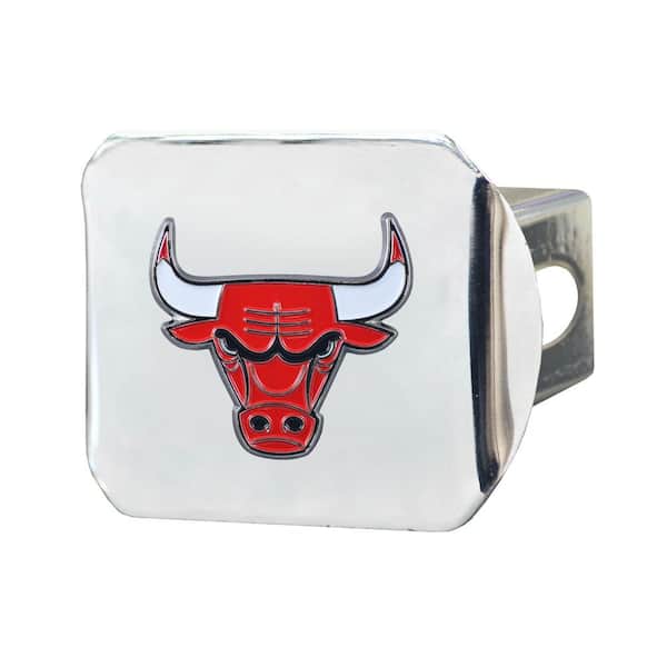 FANMATS NBA Chicago Bulls Color Emblem on Chrome Hitch Cover