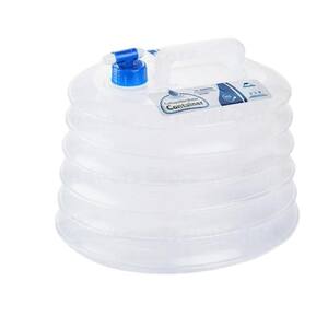 500 oz. Polyethylene White Outdoor Portable Folding Water Bottle with Handle Hiking Camping 15L