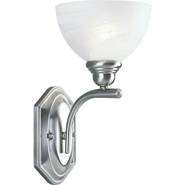 Progress Lighting Glendale Collection Brushed Nickel 1-light Wall Sconce-DISCONTINUED