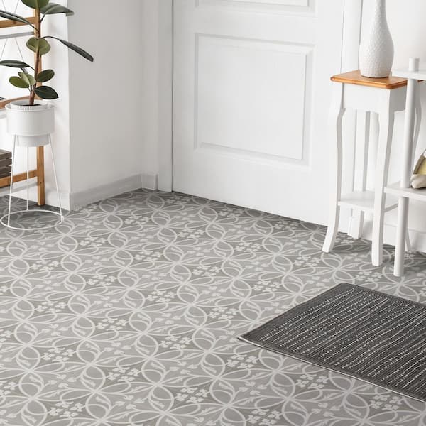 Merola Tile Caprice Liberty Taupe 7-7/8 in. x 7-7/8 in. Porcelain