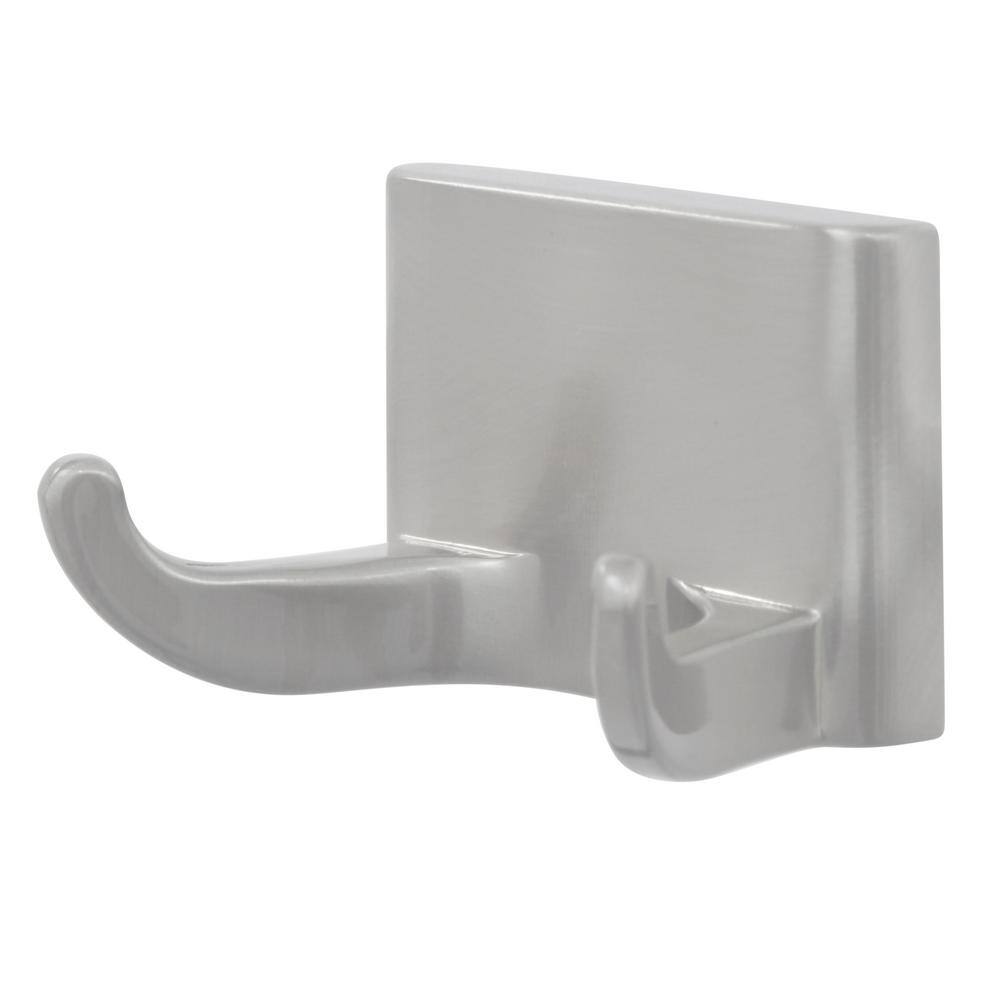 Satin Nickel 4-Piece Bathroom Accessory Kit with Towel Bar