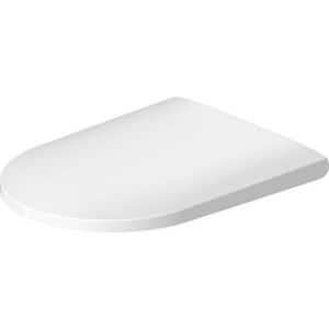 D-Neo Elongated Closed Front Toilet Seat in White