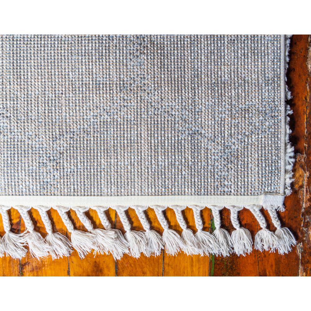 Elevated Comfort Geometric Beige 8' x 10' Braided Shag Rug
