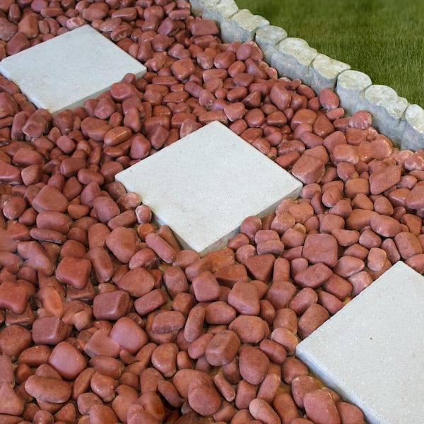 Margo Garden 0.4 cu. ft. 1 in. to 3 in. 30 lbs. India Rose Pebbles Margo Garden 0.4 cu. ft. 1 in. to 3 in. 30 lbs. India Rose Pebbles