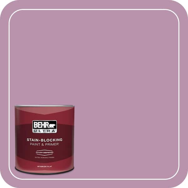BEHR ULTRA 1 qt. #680D-5 Bed of Roses Extra Durable Flat Interior Paint & Primer