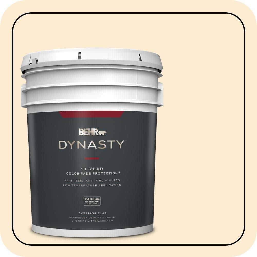 5 gal. #OR-W04 Nice Cream Flat Exterior Stain-Blocking Paint & Primer price history on PriceWatchPro