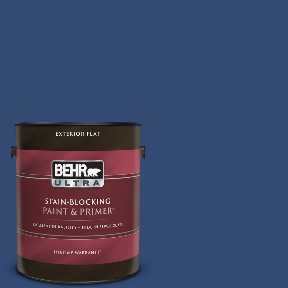 BEHR ULTRA 1 gal. SH580 Navy Blue Flat Exterior Paint BEHR ULTRA 1 gal. SH580 Navy Blue Flat Exterior Paint