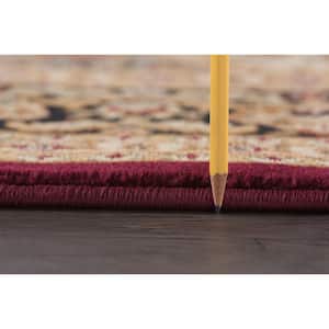 Sensation Red 9 ft. x 12 ft. Traditional Area Rug