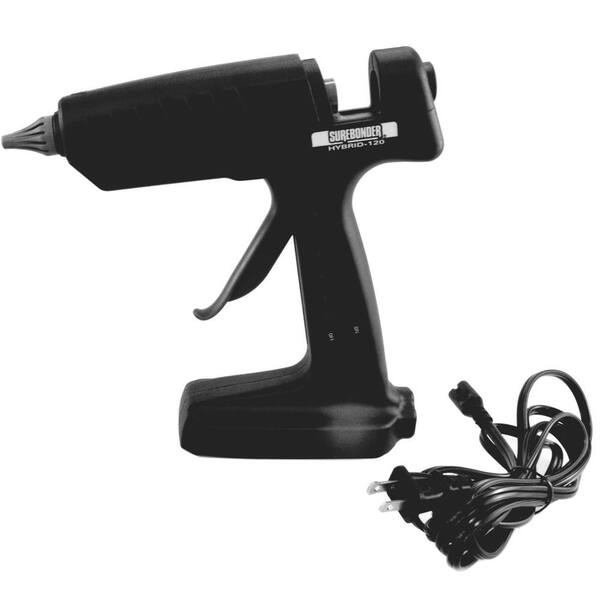 Surebonder - 18-Volt Lithium-Ion Battery/120-Watt AC Dual Power Source Industrial Hybrid Glue Gun Kit (5-Piece)