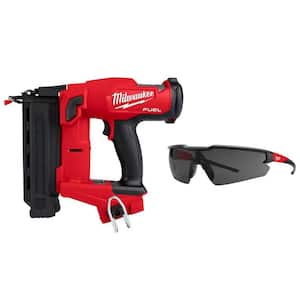 M18 FUEL 18-Volt Brushless Cordless Gen II 18-Gauge Brad Nailer (Tool-Only) with Tinted Anti Scratch Safety Glasses