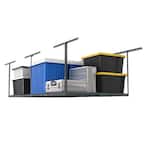 Adjustable Height Overhead Ceiling Mount Garage Rack in Gray (96 in. W x 48 in. D)
