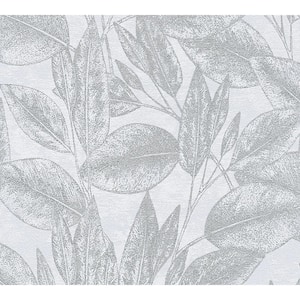 Suki Silver Leaves Wallpaper
