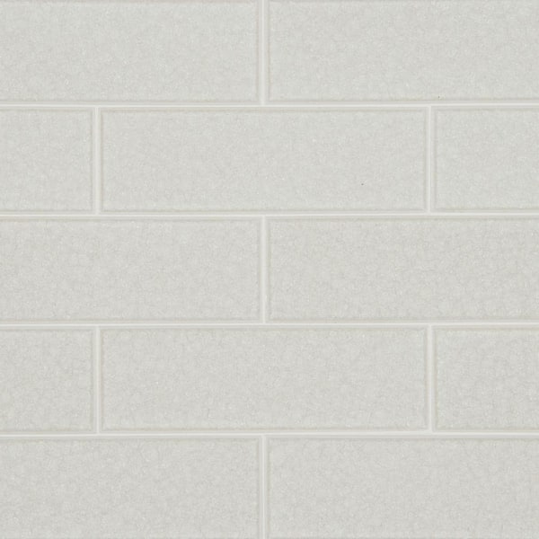 MSI Frosted Icicle Glass 3 in. x 9 in. Glossy Glass Subway Wall Tile (3.8 sq. ft./Case)