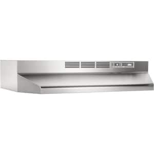 Broan-NuTone 412401 Non-Ducted Under-Cabinet Ductless Range Hood Insert, 24- Inch, White