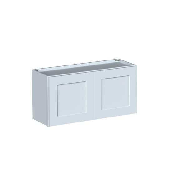 36 in. W x 12 in. D x 18 in. H Plywood Ready to Assemble Wall Bridge Kitchen Cabinet in Dove Gray