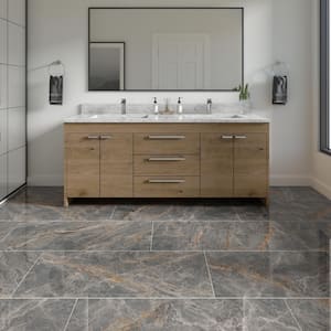 Shoregaze Sapphire 24 in. x 48 in. Glazed Porcelain Floor and Wall Tile (15.5 sq. ft./case)