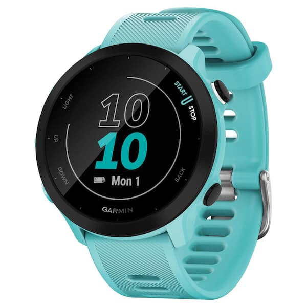Garmin Forerunner 55 Running Watch 1.7 x. 46 in. Aqua 010-02562-02