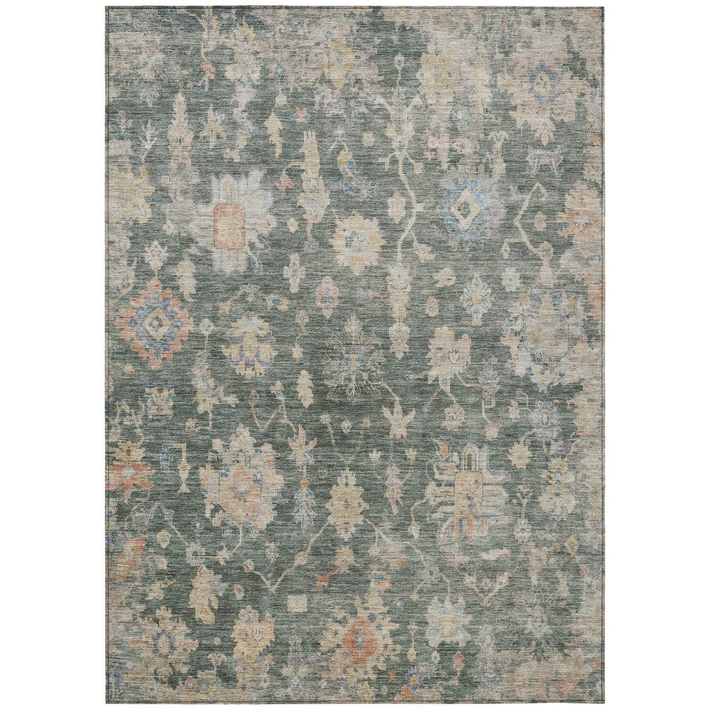 Chantille Machine Washable Indoor/Outdoor Abstract ACN2355 Basil 8 ft. x 10 ft. Area Rug price history on PriceWatchPro