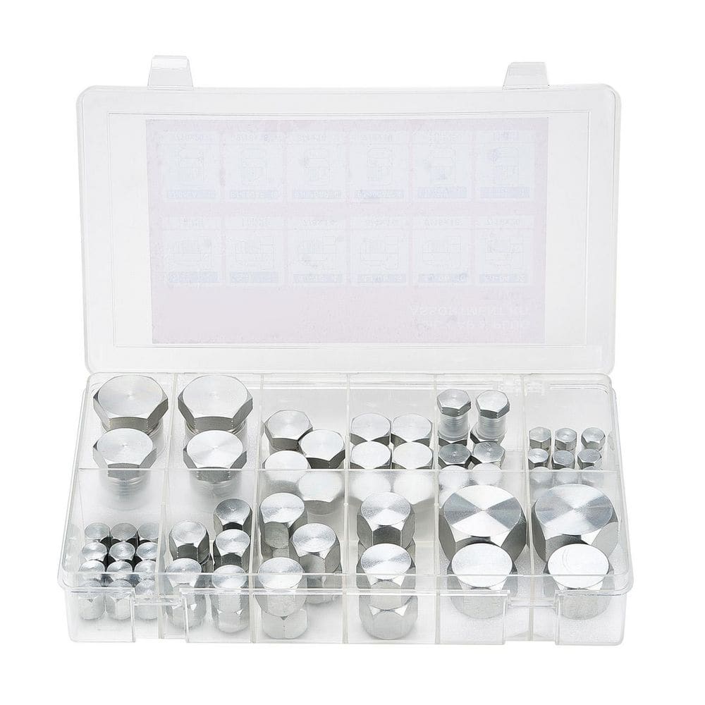 72 PCS Hydraulic Fittings, JIC Heavy Duty Master Cap and Plug, Hose Kit, 37° Dash Sizes 4 6 8 10 12 16 price history on PriceWatchPro