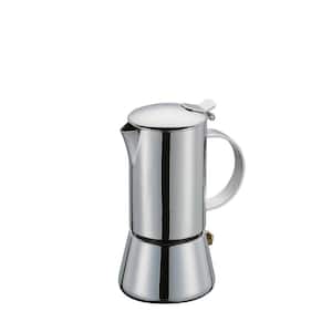 ''Aida'' 8.5 fl. oz./ 3-Cup Stainless Steel Espresso Maker