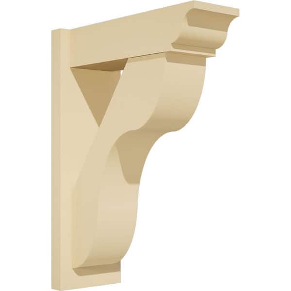 Ekena Millwork Carmel 7 in. W x 24 in. H x 18 in. D Signature Urethane Polyurethane Outlooker with Traditional Ends