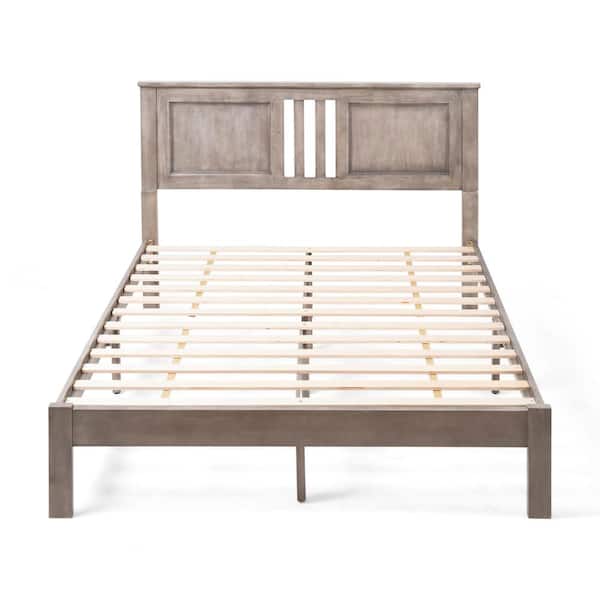 Noble House Norland Grey Wood Queen Bed Frame